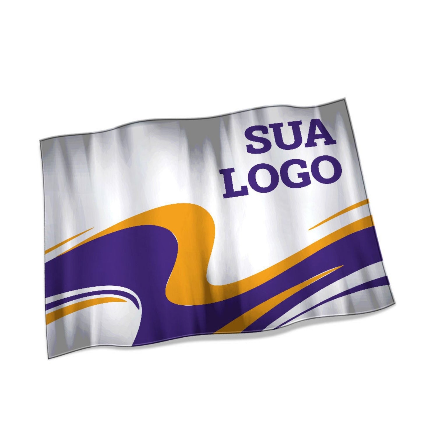 Bandeira Tecido Oxford 90x70cm - Overlock - 50un | Gráfica Reiis