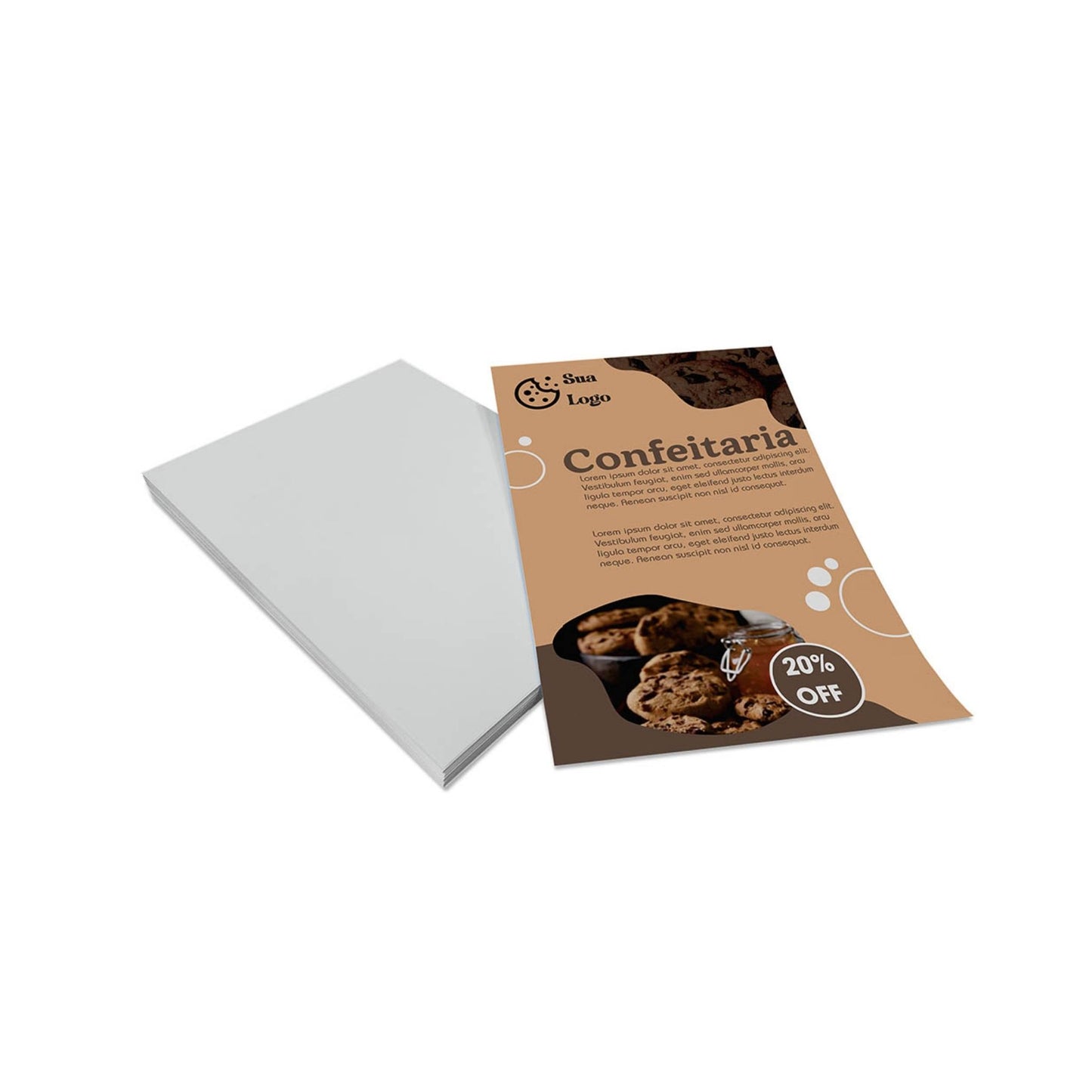 Panfleto Couchê 70g 200x300mm 4x0 – 2500un