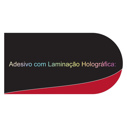 Adesivo com Laminação Holográfica: