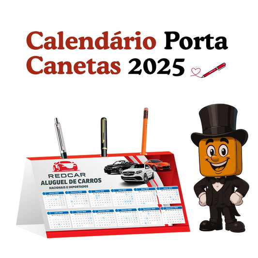 Calendário Porta Canetas 2025
