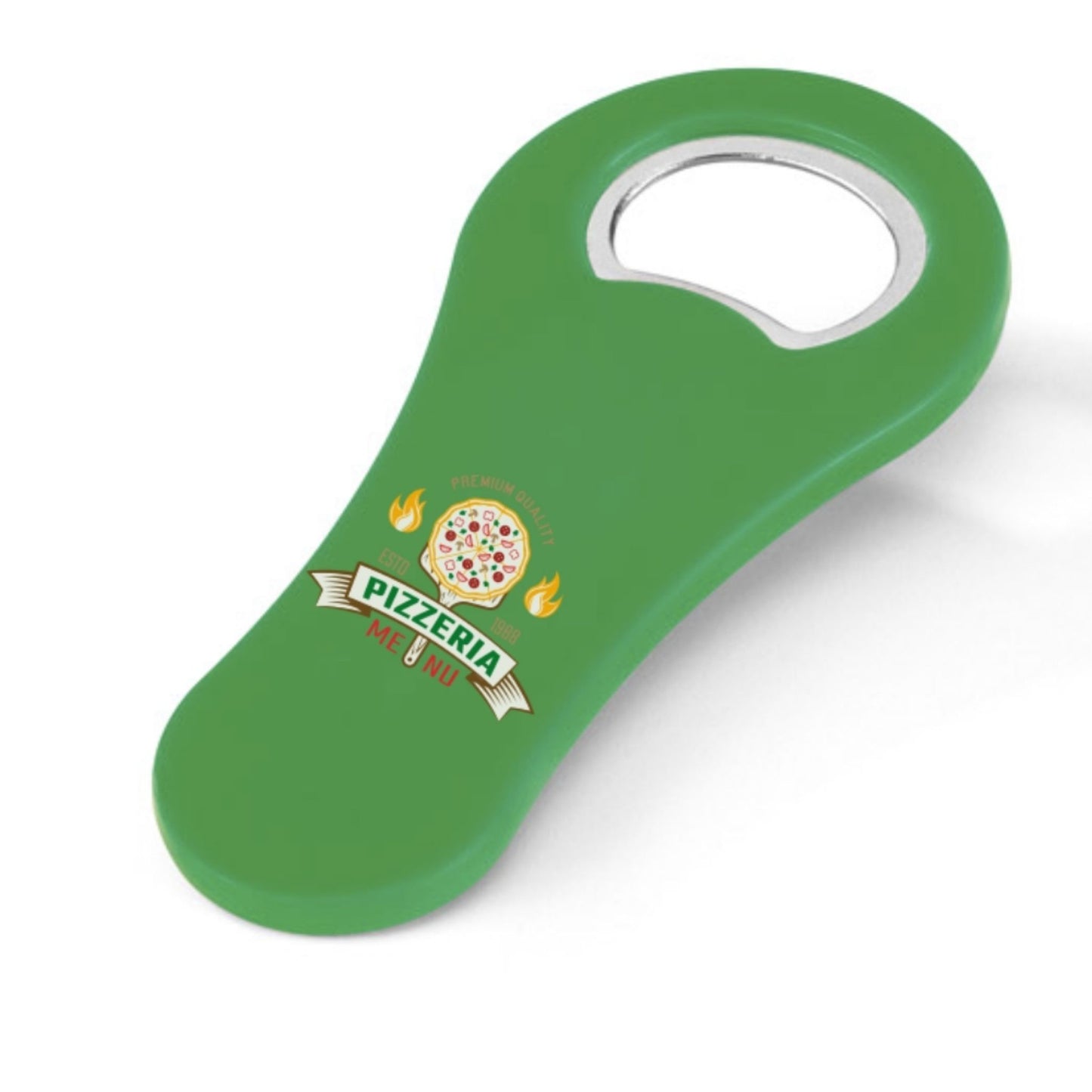 Abridor com Ímã Malte Verde Personalizado – Kit com 5 Unidades