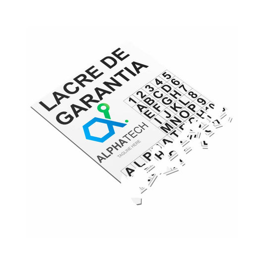 Adesivo Casca de Ovo 15x15mm - 400un - Lacre de Segurança