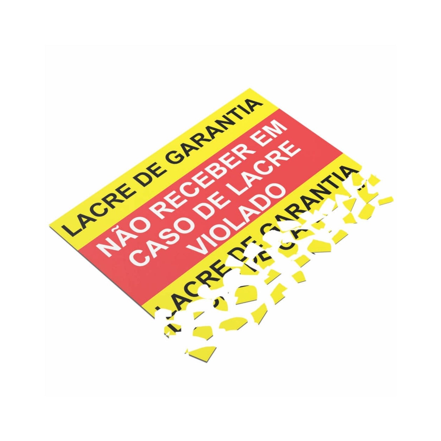 Adesivo Casca de Ovo 15x35mm - 176un - Lacre de Segurança | Gráfica Reiis