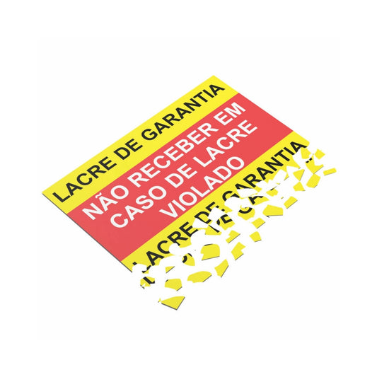 Adesivo Casca de Ovo 15x35mm - 176un - Lacre de Segurança | Gráfica Reiis
