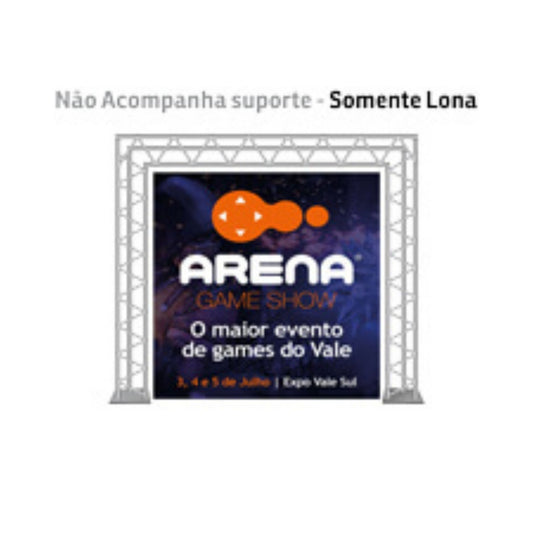 Backdrop Super Titanium 280g - 3x3m - Lona Brilhante
