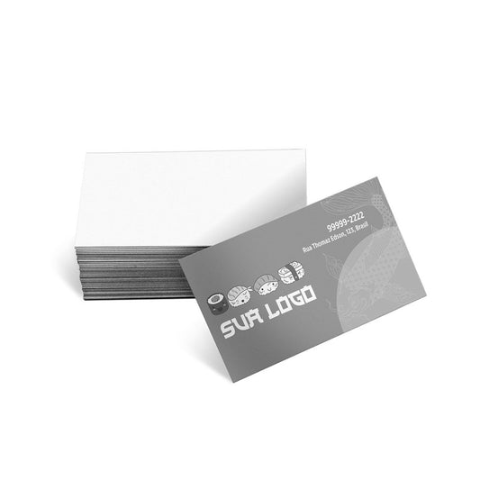 Cartão de Visita Europeu Apergaminhado 240g 1x0 – 100un