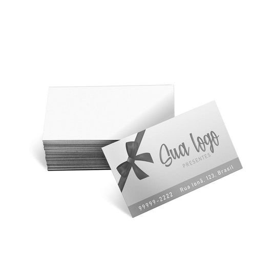 Cartão de Visita Europeu Apergaminhado 240g 1x0 – 500un