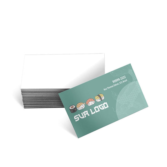 Cartão de Visita Europeu Apergaminhado 240g 4x0 – 100un