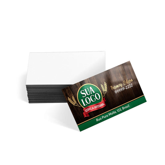 Cartão de Visita Europeu Couchê 250g Laminação Brilho 4x0 – 1000un