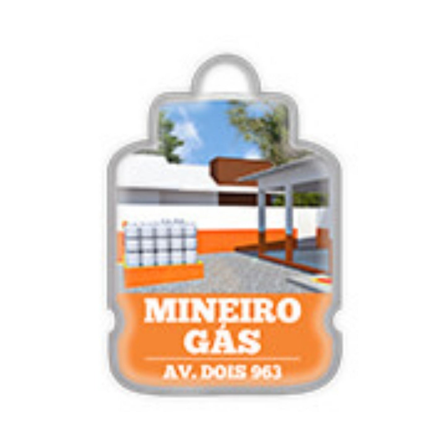 Chaveiro Resinado Metal Botijão de Gás Personalizado – 25un