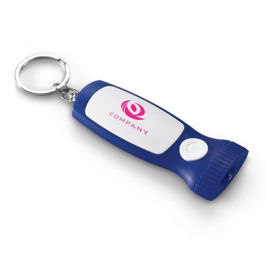 Chaveiro com LED Cleat Azul Personalizado – Kit com 5 Unidades