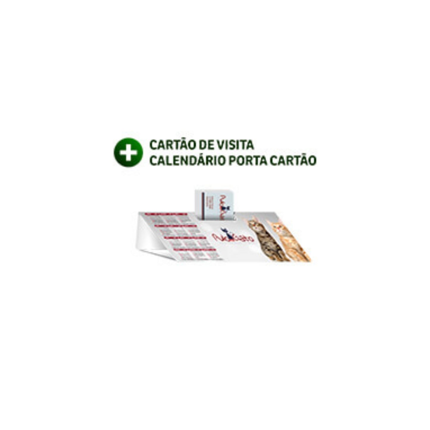 Combo Calendário Porta Cartão e Cartão de Visita 4x4 – 1un