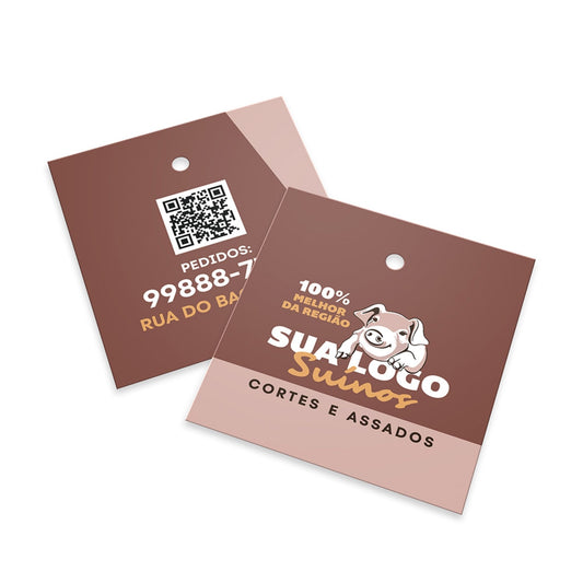 Tag Couchê 300g Sem Verniz com Furo Padrão – 250 unidades