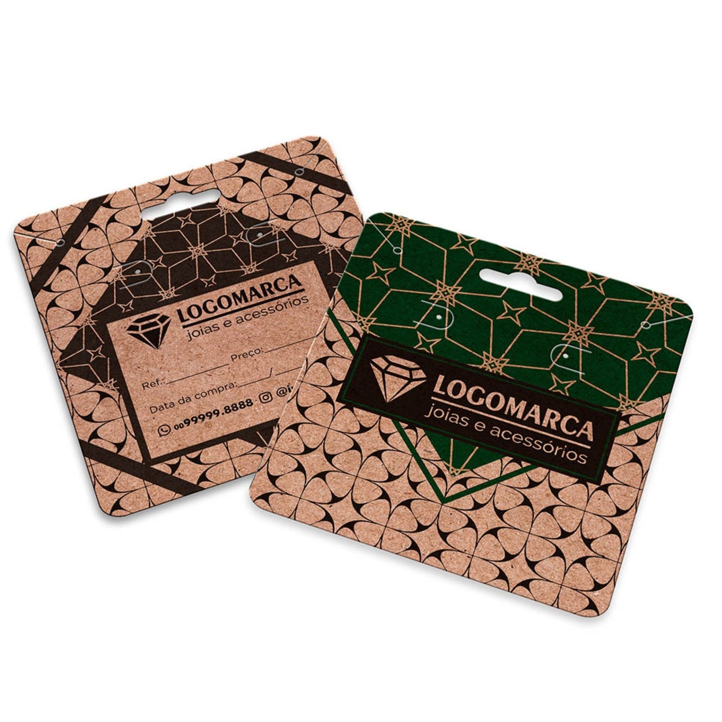 Tag Kraft 250g 4x1 Sem Verniz – 500 unid – Impressão Digital