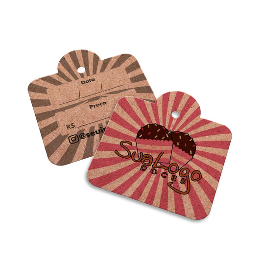 Tag Kraft 250g 4x1 – Sem Verniz – 100 unidades