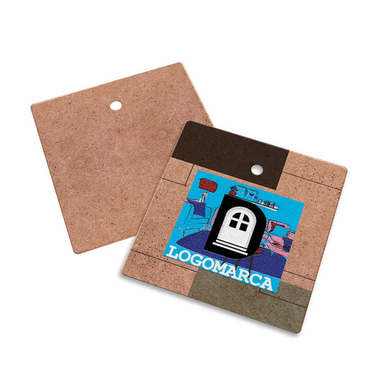 Tag Kraft 250g com Tinta Branca – 250 unidades com Furo