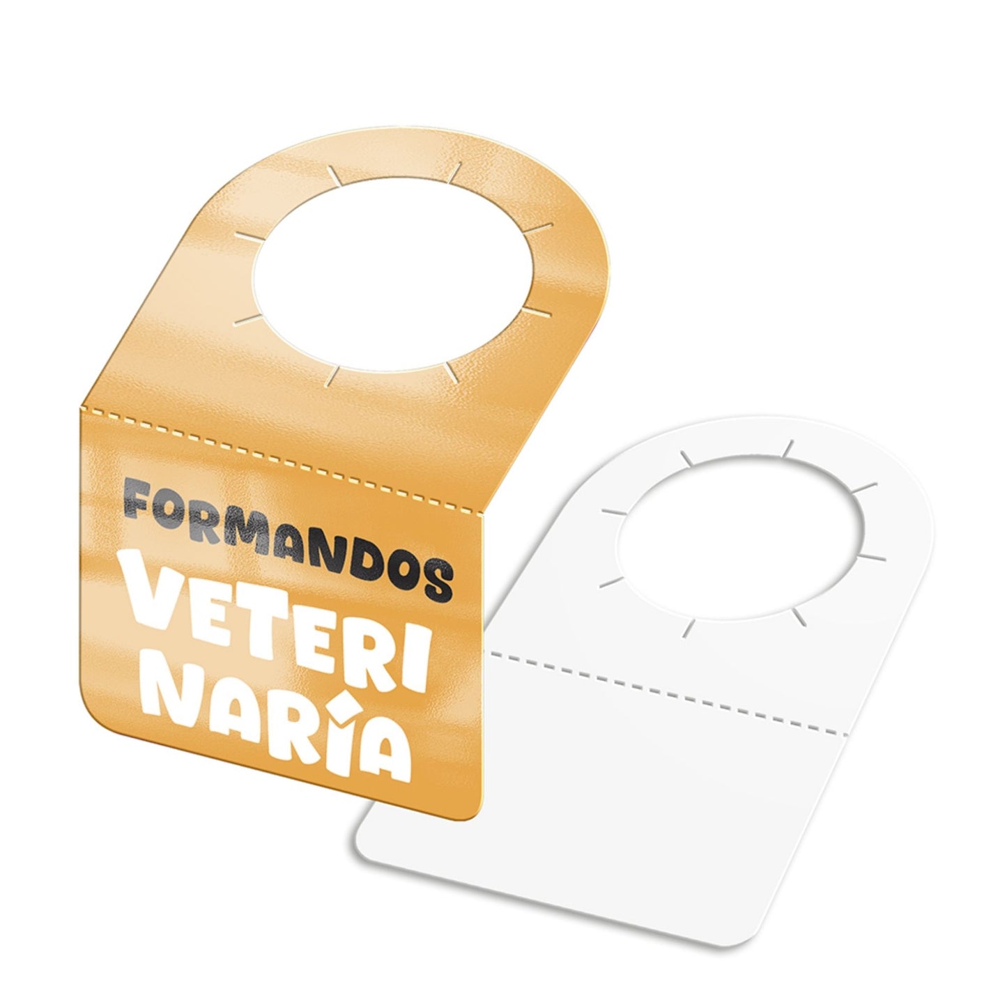 Tag para Garrafa Couchê 250g Verniz UV Frente – 1000unid
