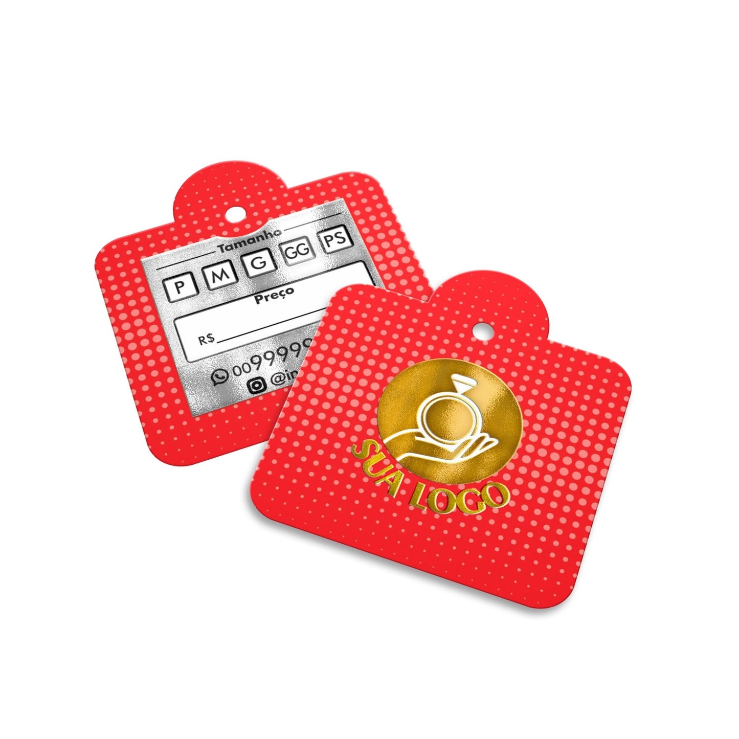 Tags Couchê 300g Lam Fosca + Verniz Local F/V – 1000unid | 4x4